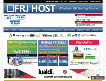Tablet Screenshot of frjhost.com